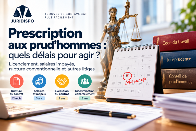 Prescription aux prud’hommes : quels délais pour agir en droit du travail ?